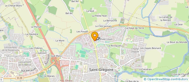localisation de l'entreprise MDIRECT 2  SAINT-GREGOIRE