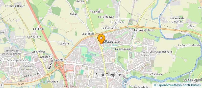 localisation de l'entreprise MDIRECT 3  SAINT-GREGOIRE
