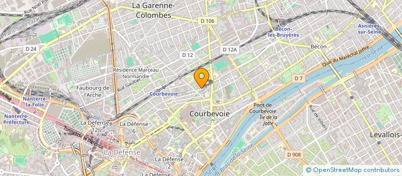localisation de l'entreprise MDJ à COURBEVOIE