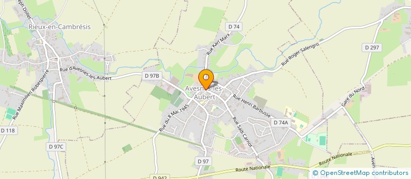 localisation de l'entreprise MDJ  AVESNES-LES-AUBERT