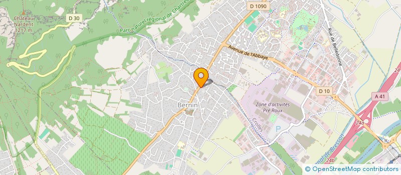 localisation de l'entreprise MDJ  BERNIN