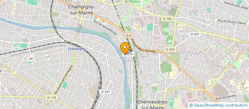localisation de l'entreprise MDK INVEST à CHAMPIGNY-SUR-MARNE