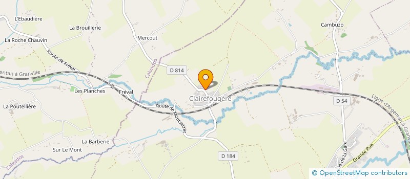 localisation de l'entreprise MDK INVEST à MONTSECRET-CLAIREFOUGERE