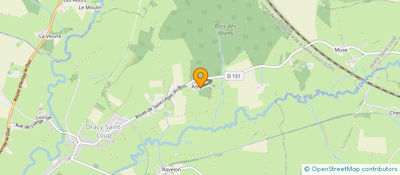 localisation de l'entreprise MDK PYROTECHNIE  DRACY-SAINT-LOUP