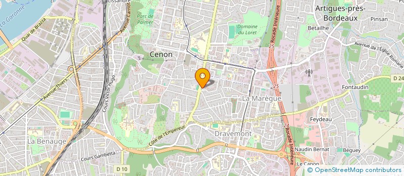 localisation de l'entreprise MDK RENOV  CENON