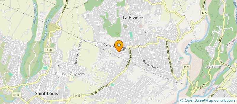 localisation de l'entreprise MDK RIVIERE MEDERIC à SAINT-LOUIS