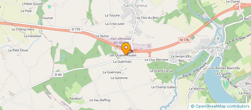 localisation de l'entreprise MDL 22  JUGON-LES-LACS