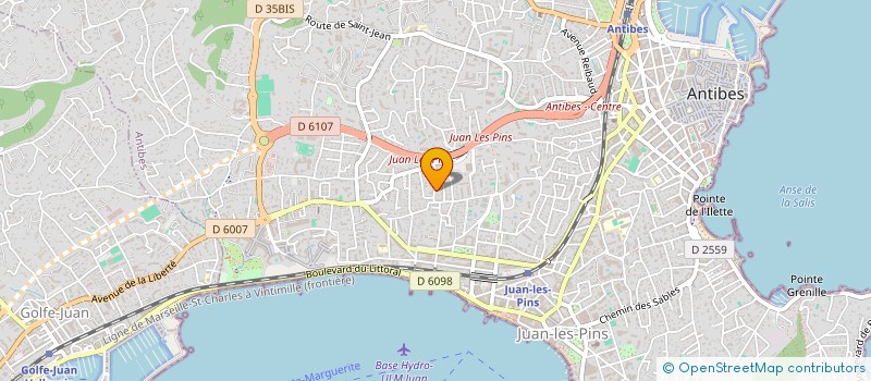 localisation de l'entreprise MDL à ANTIBES