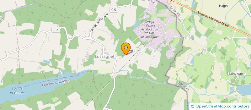 localisation de l'entreprise MDL CONSTRUCTION RENOVATION  LUSSAGNET