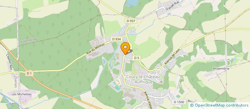 localisation de l'entreprise MDL DISTRI à COUCY-LE-CHATEAU-AUFFRIQUE