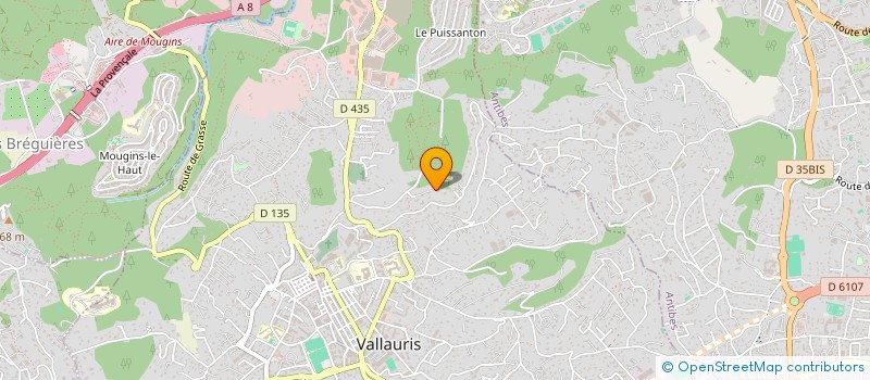 localisation de l'entreprise MDL - LES SOURCES à VALLAURIS
