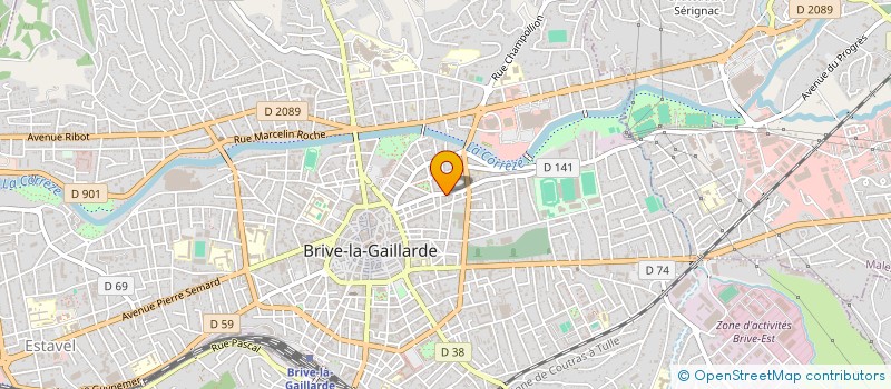 localisation de l'entreprise MDL SERIGRAFI'K à BRIVE-LA-GAILLARDE