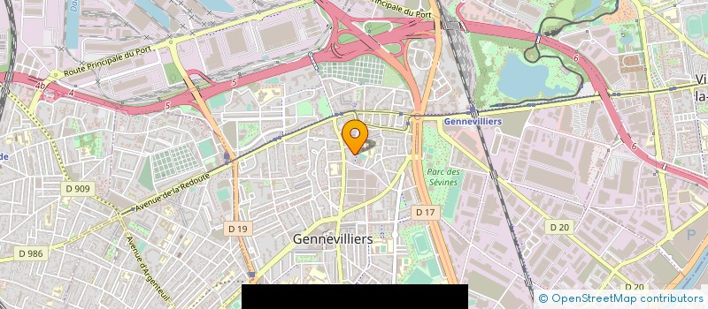 localisation de l'entreprise MDL SERVICE à GENNEVILLIERS