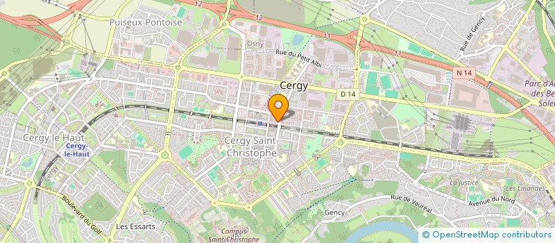 localisation de l'entreprise MDLAN à CERGY