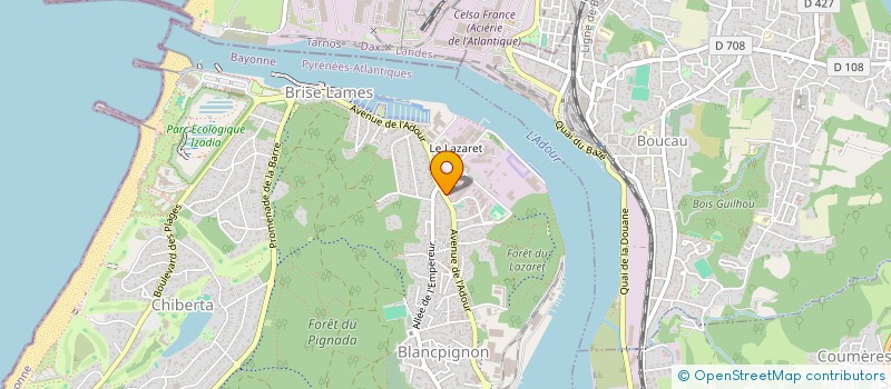 localisation de l'entreprise MDLI  ANGLET