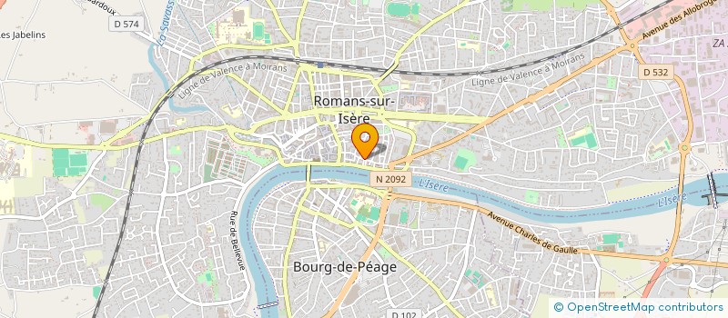 localisation de l'entreprise MDM à ROMANS-SUR-ISERE