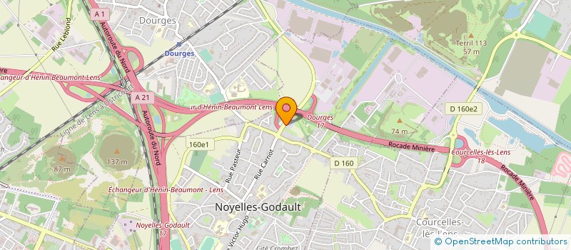 localisation de l'entreprise MDM à NOYELLES GODAULT