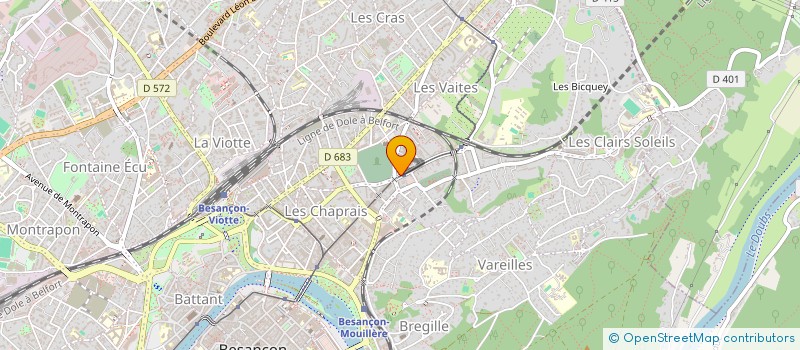 localisation de l'entreprise MDM à BESANCON