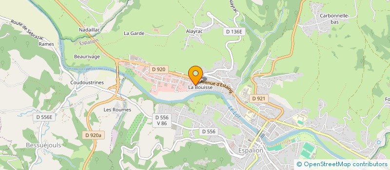 localisation de l'entreprise MDM  ESPALION