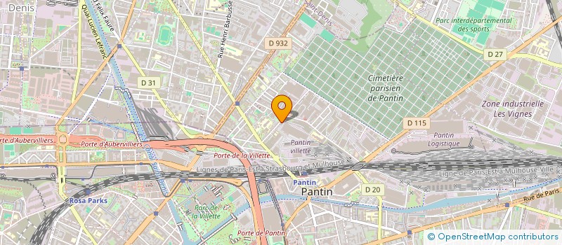 localisation de l'entreprise MDM BAT à PANTIN