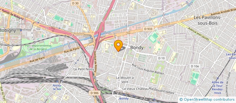 localisation de l'entreprise MDM EXPO  BONDY