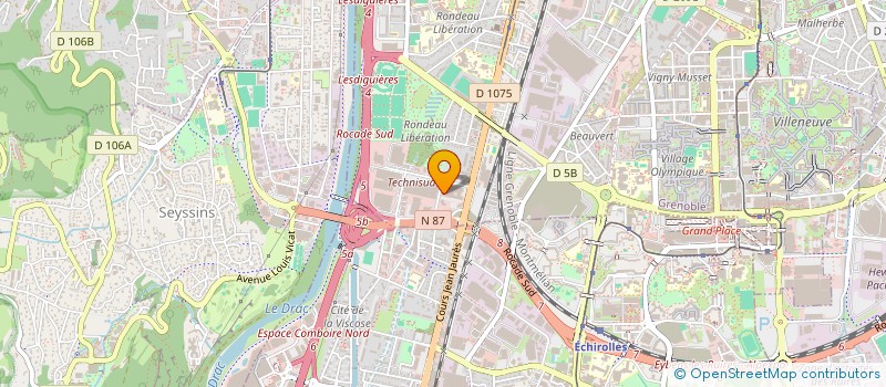 localisation de l'entreprise MDM FINANCE à GRENOBLE