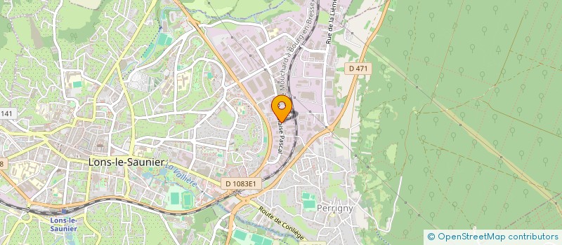 localisation de l'entreprise MDM FINANCE CONSEIL à LONS-LE-SAUNIER
