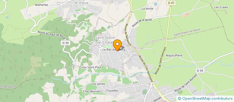 localisation de l'entreprise MDM FORMATIONS à SAINT-HAON-LE-CHATEL