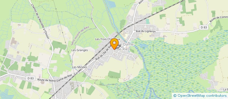 localisation de l'entreprise MDMV IMMO à NOTRE-DAME-DE-RIEZ