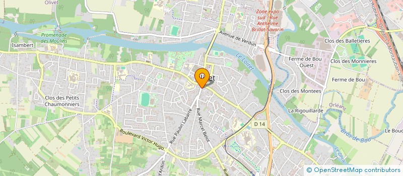 localisation de l'entreprise MDN à OLIVET