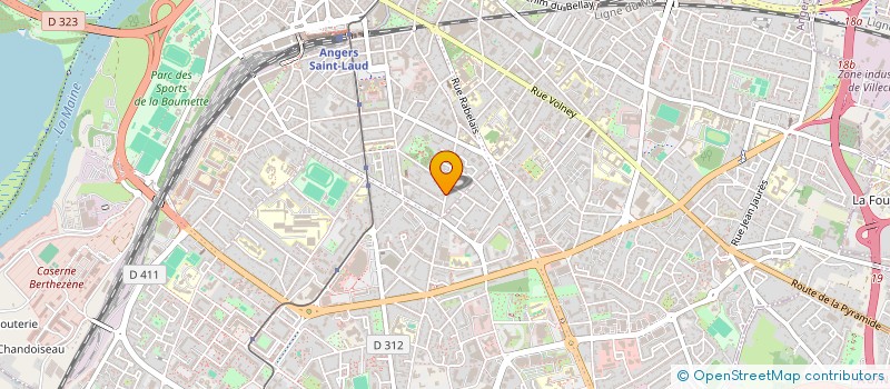 localisation de l'entreprise MDN (MOLIERE DALIDA ET NOUS) à ANGERS