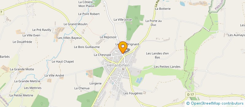 localisation de l'entreprise MDO  HENANBIHEN