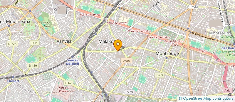 localisation de l'entreprise MDP à MALAKOFF
