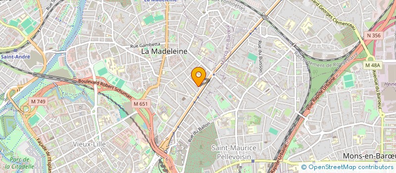 localisation de l'entreprise MDP à LA MADELEINE