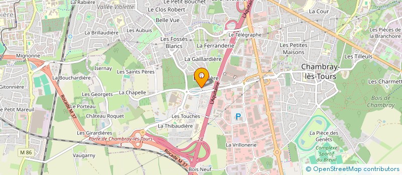 localisation de l'entreprise MDP  CHAMBRAY-LES-TOURS