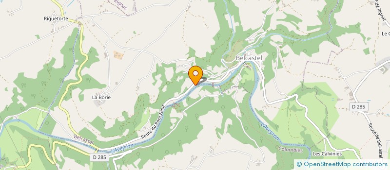 localisation de l'entreprise MDP  BELCASTEL