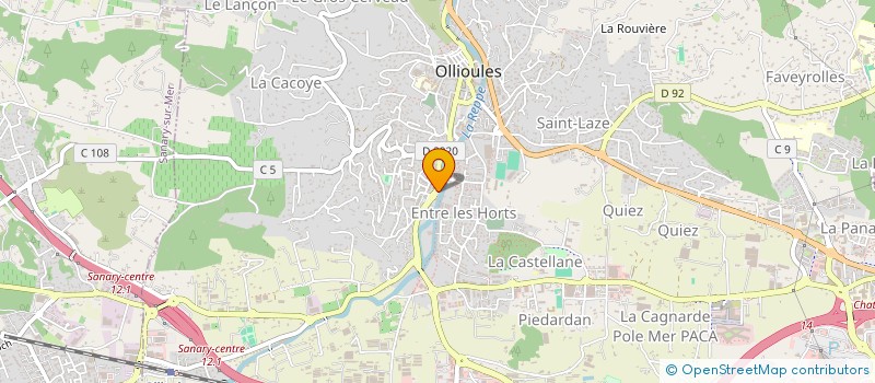 localisation de l'entreprise MDP à OLLIOULES