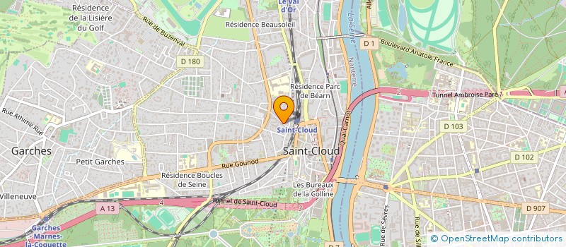 localisation de l'entreprise MDP à SAINT-CLOUD