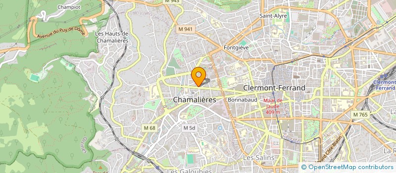 localisation de l'entreprise MDP COMMUNICATION à CHAMALIERES