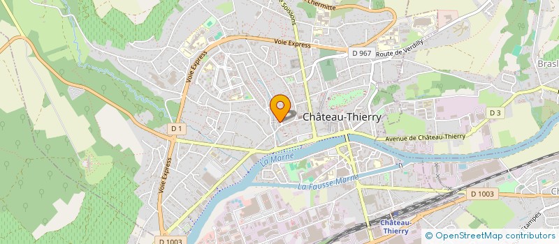 localisation de l'entreprise MDP CONSULTING à CHATEAU-THIERRY