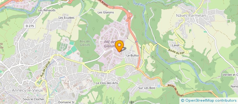 localisation de l'entreprise MDP DISTRIBUTION à ANNECY