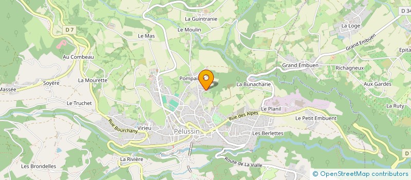 localisation de l'entreprise MDP ELEC à PELUSSIN