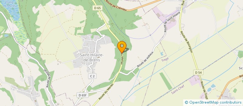 localisation de l'entreprise MDP LE MERLE  VILLEMOIRIEU