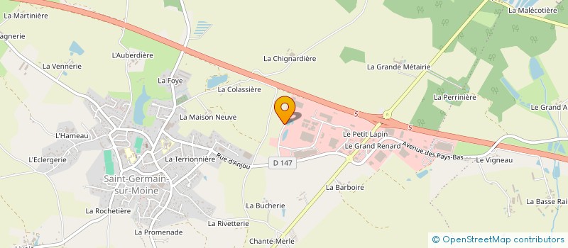localisation de l'entreprise MDP LOISIRS à SEVREMOINE