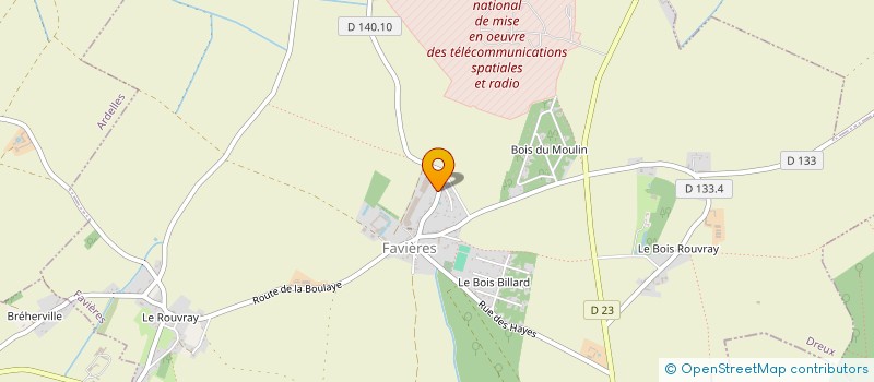 localisation de l'entreprise MDPLAST INDUSTRIE à FAVIERES