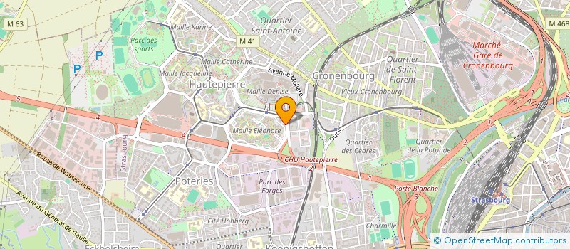 localisation de l'entreprise MDPRO 67 à STRASBOURG