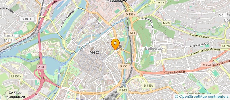 localisation de l'entreprise MDR  METZ