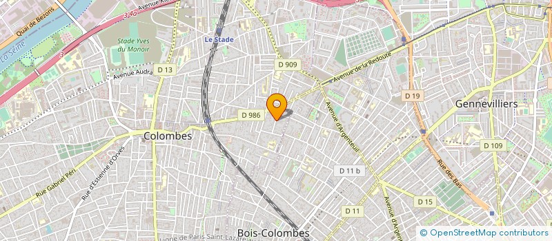 localisation de l'entreprise MDR CLOISONS à COLOMBES