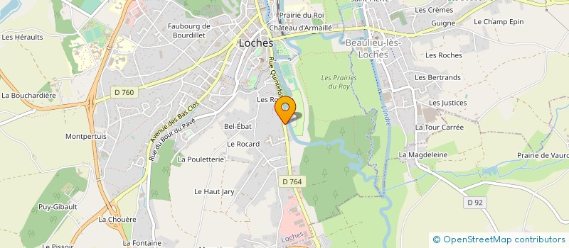 localisation de l'entreprise MDR CONSTRUCTION  LOCHES