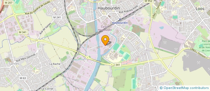 localisation de l'entreprise MDR59 BTP  HAUBOURDIN